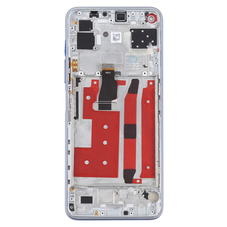 For Honor 30S  /  Huawei nova 7 SE  /  P40 Lite 5G Grade B LCD Screen and Digitizer Assembly + Frame (without Logo) - Silver