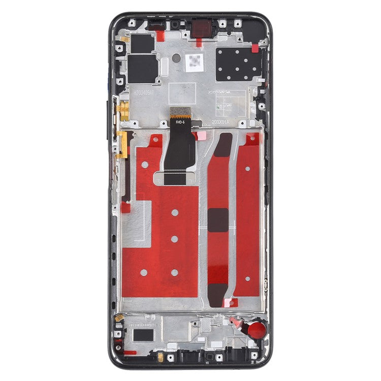 For Honor 30S  /  Huawei nova 7 SE  /  P40 Lite 5G Grade B LCD Screen and Digitizer Assembly + Frame (without Logo) - Black