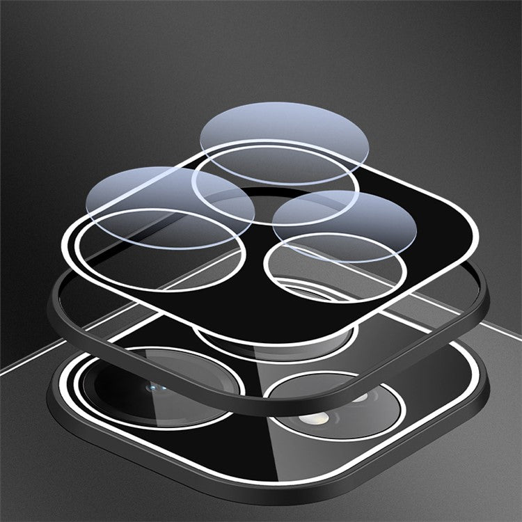 For Realme GT Neo6 5G Case PC+TPU Anti-Drop Matte Phone Cover with Tempered Glass Lens Cover - Black