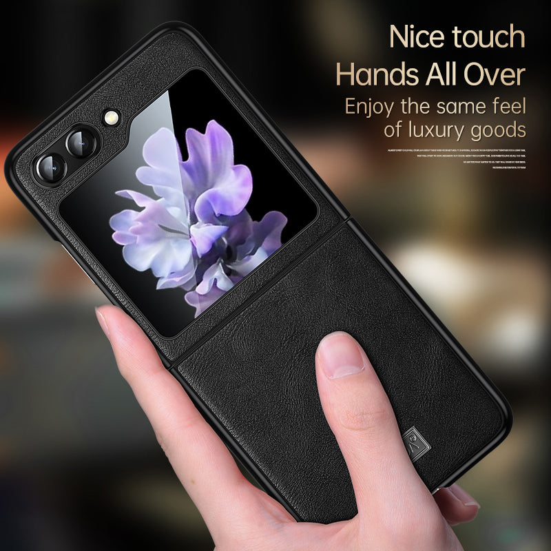 SULADA For Samsung Galaxy Z Fold6 5G 5G Case PU Leather Coated TPU+PC Folding Phone Cover - Brown
