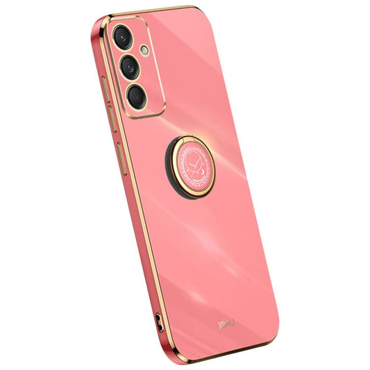 XINLI For Samsung Galaxy M55 5G / C55 5G / F55 5G Case Ring Kickstand TPU Phone Cover - Red