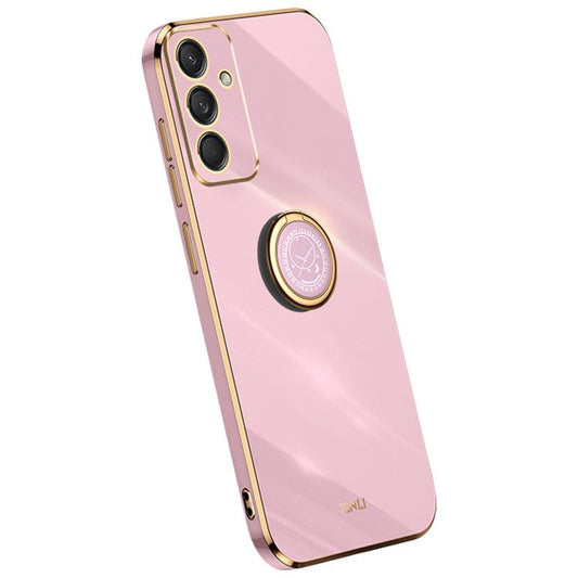 XINLI For Samsung Galaxy M55 5G / C55 5G / F55 5G Case Ring Kickstand TPU Phone Cover - Purple