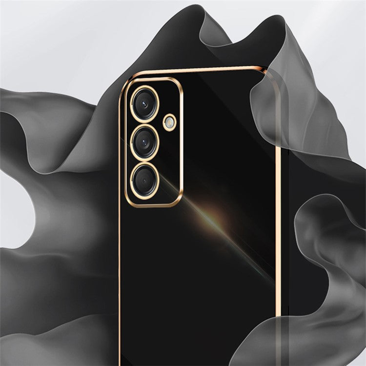 XINLI For Samsung Galaxy M55 5G / C55 5G / F55 5G Case TPU Phone Cover Electroplating Frame - Pink