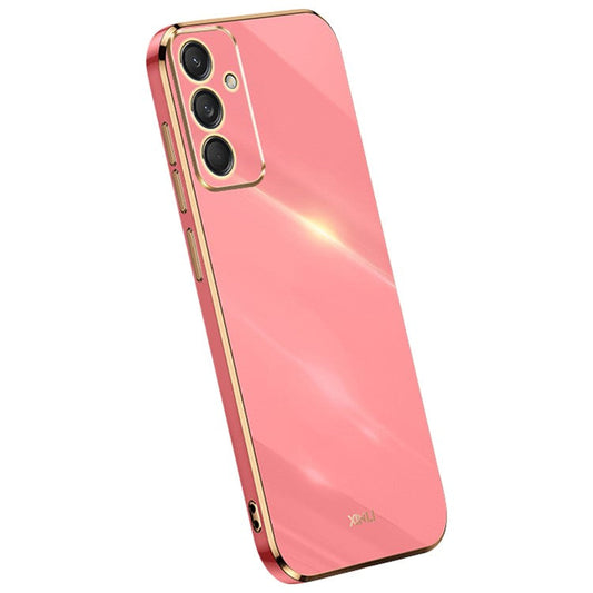 XINLI For Samsung Galaxy M55 5G / C55 5G / F55 5G Case TPU Phone Cover Electroplating Frame - Red