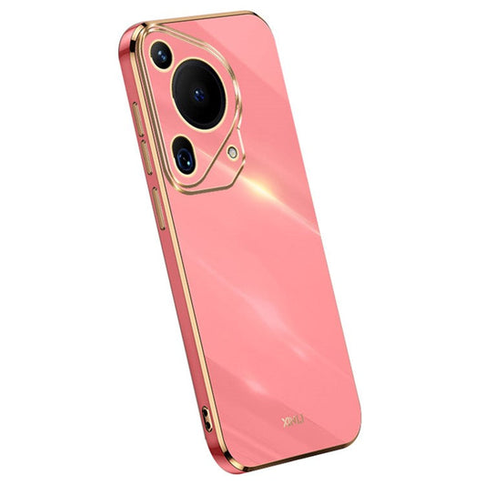 XINLI For Huawei Pura 70 Ultra Case Anti-scratch Electroplating TPU Phone Cover - Red
