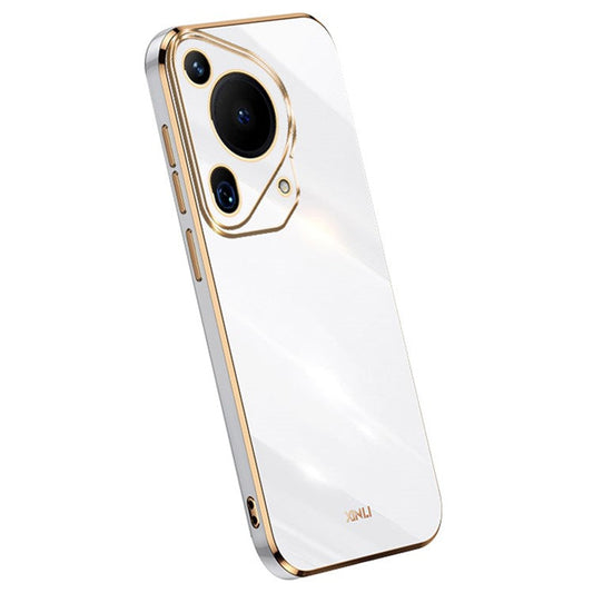 XINLI For Huawei Pura 70 Ultra Case Anti-scratch Electroplating TPU Phone Cover - White