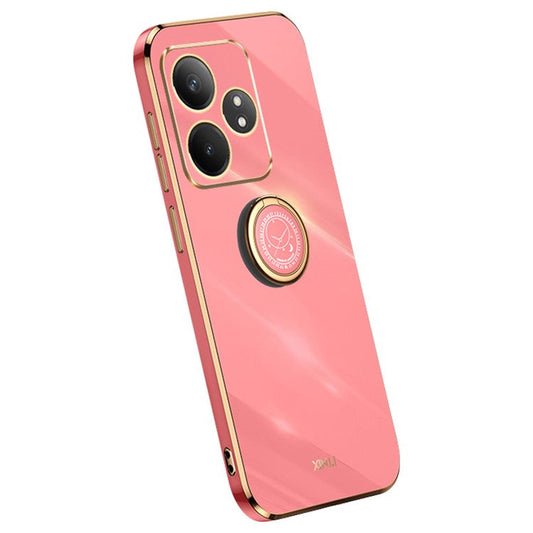 XINLI For Realme GT Neo6 5G Case Soft TPU Kickstand Electroplating Phone Cover - Red