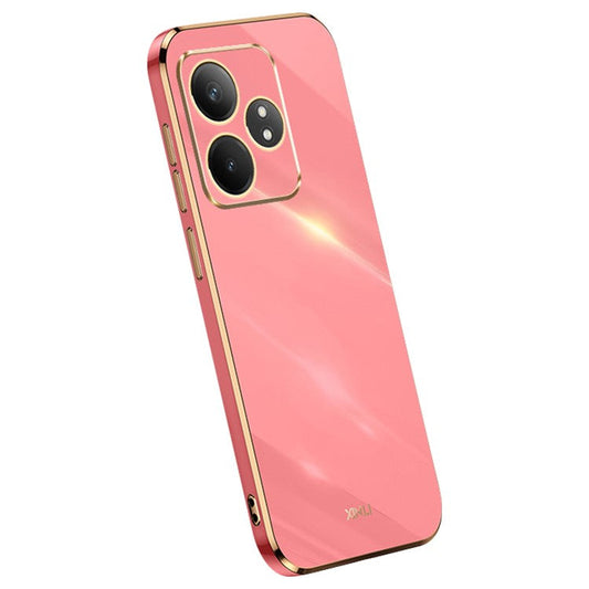 XINLI For Realme GT Neo6 5G Case TPU Phone Cover Precise Cutouts Electroplated Design - Red