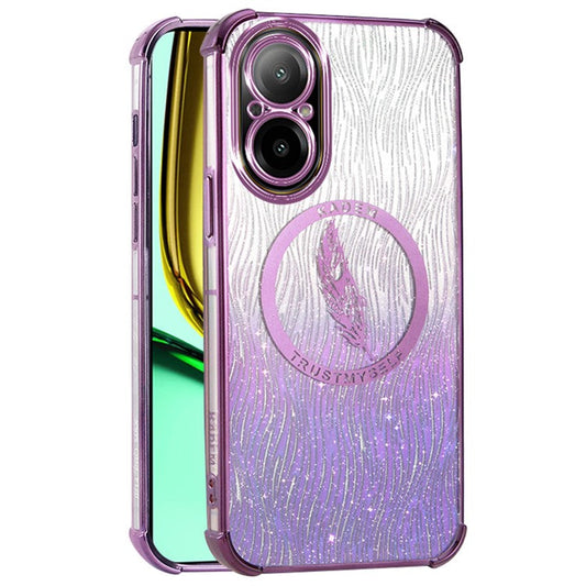KADEM For Realme C67 4G Case Anti-Drop Luxury Sparkle Soft TPU Phone Cover - Purple
