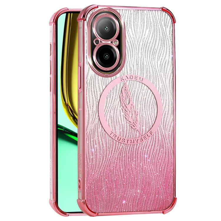 KADEM For Realme C67 4G Case Anti-Drop Luxury Sparkle Soft TPU Phone Cover - Pink