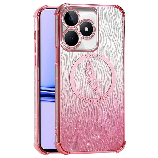 KADEM For Realme C53 (Global) / C53 (India) / C51 / Narzo N53 4G / Note 50 4G Case Glitter TPU Phone Cover - Pink