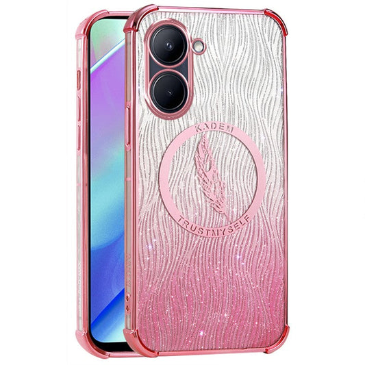 KADEM For Realme C33 4G/C33 2023 4G Case Sparkle Bling TPU Protective Phone Cover - Pink