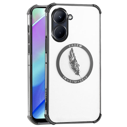 KADEM For Realme C33 4G / C33 2023 4G Case Transparent Back TPU Phone Cover - Black