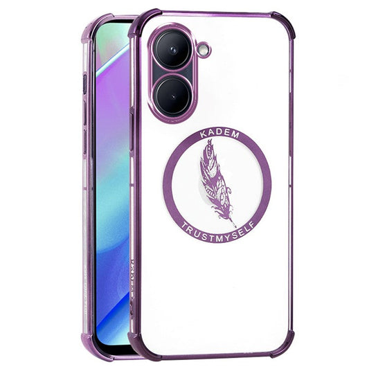 KADEM For Realme C33 4G / C33 2023 4G Case Transparent Back TPU Phone Cover - Purple