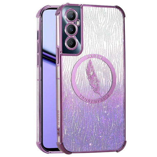 KADEM For Realme C65 4G Case Glittery Soft TPU Slim Phone Cover - Purple