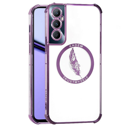 KADEM For Realme C65 4G Shockproof Case Anti-Drop Soft TPU Phone Cover - Purple