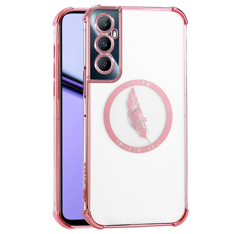 KADEM For Realme C65 4G Shockproof Case Anti-Drop Soft TPU Phone Cover - Pink