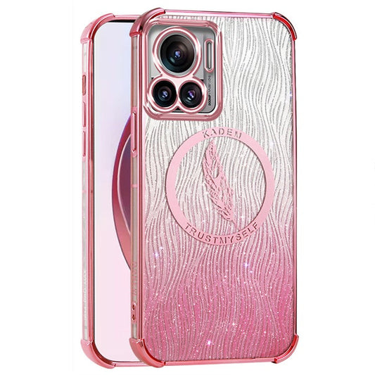 KADEM For Motorola Edge 30 Ultra 5G / Moto X30 Pro 5G Case Soft TPU Electroplating Sparkly Phone Cover - Pink