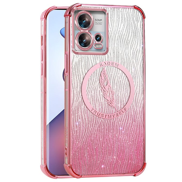 KADEM For Motorola Edge 30 Fusion 5G / Moto S30 Pro 5G Case Soft TPU Shiny Phone Cover Electroplating - Pink