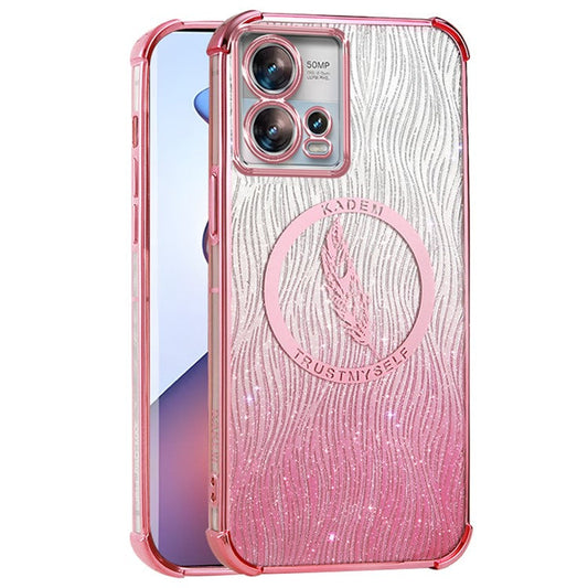 KADEM For Motorola Edge 30 Fusion 5G / Moto S30 Pro 5G Case Soft TPU Shiny Phone Cover Electroplating - Pink