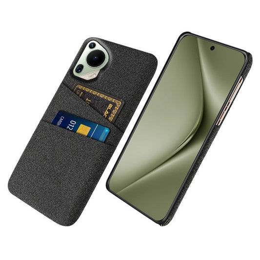 For Huawei Pura 70 Ultra Case Hard PC Phone Cover with Dual Card Slots - Black