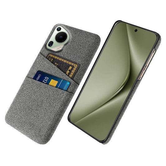 For Huawei Pura 70 Ultra Case Hard PC Phone Cover with Dual Card Slots - Grey