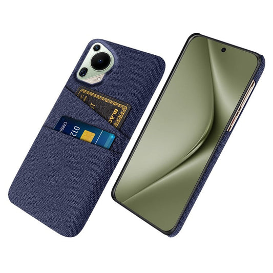 For Huawei Pura 70 Ultra Case Hard PC Phone Cover with Dual Card Slots - Blue