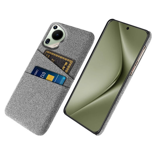 For Huawei Pura 70 Ultra Case Hard PC Phone Cover with Dual Card Slots - Light Grey