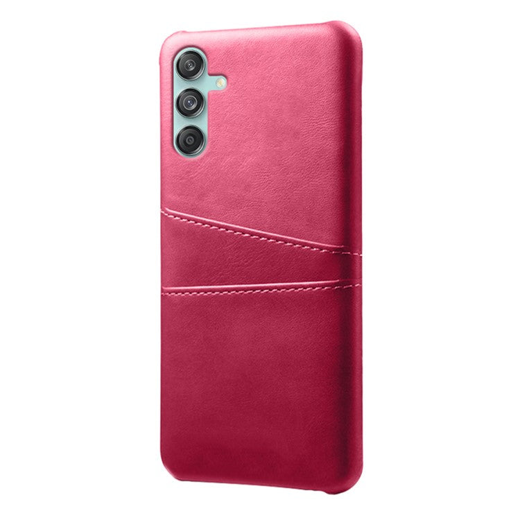 For Samsung Galaxy M55 5G / C55 5G / F55 5G Case Card Holder Leather+PC Phone Cover - Rose