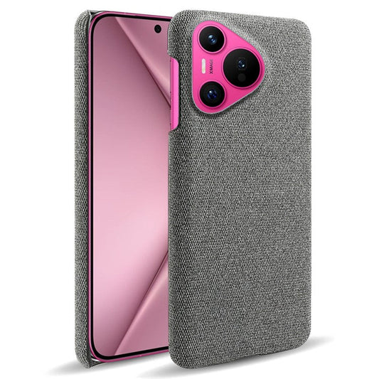 For Huawei Pura 70 Case Anti-Drop Cloth+PC Slim Phone Cover - Grey