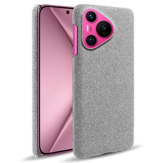 For Huawei Pura 70 Case Anti-Drop Cloth+PC Slim Phone Cover - Light Grey