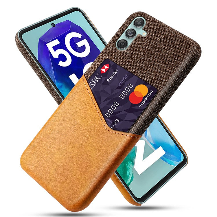 For Samsung Galaxy M55 5G / C55 5G / F55 5G Case Hard PC Phone Cover with Card Slot - Orange