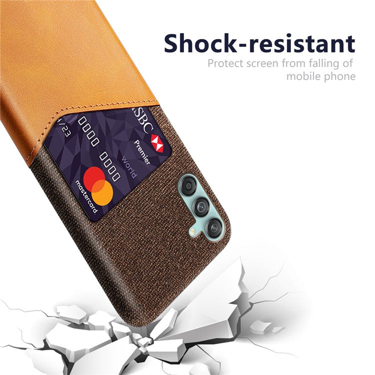 For Samsung Galaxy M55 5G / C55 5G / F55 5G Case Hard PC Phone Cover with Card Slot - Orange