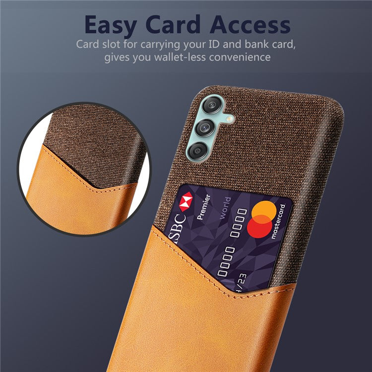 For Samsung Galaxy M55 5G / C55 5G / F55 5G Case Hard PC Phone Cover with Card Slot - Orange