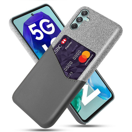 For Samsung Galaxy M55 5G / C55 5G / F55 5G Case Hard PC Phone Cover with Card Slot - Grey