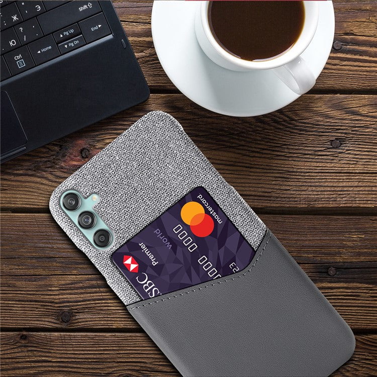 For Samsung Galaxy M55 5G / C55 5G / F55 5G Case Hard PC Phone Cover with Card Slot - Grey