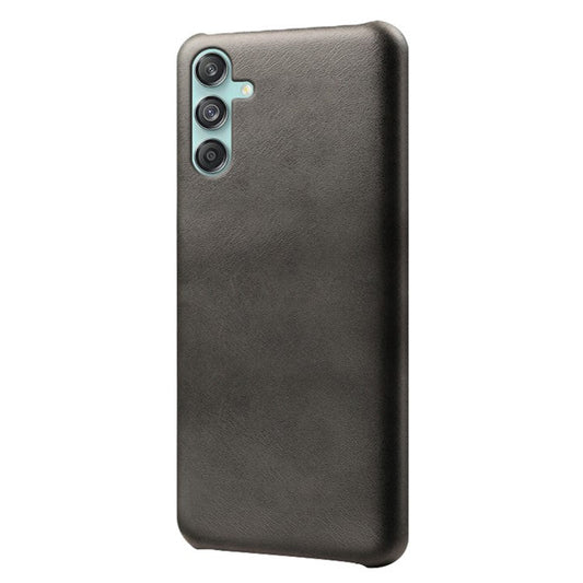 For Samsung Galaxy M55 5G / C55 5G / F55 5G Case PU Leather + Hard PC Phone Cover Calf Texture - Black