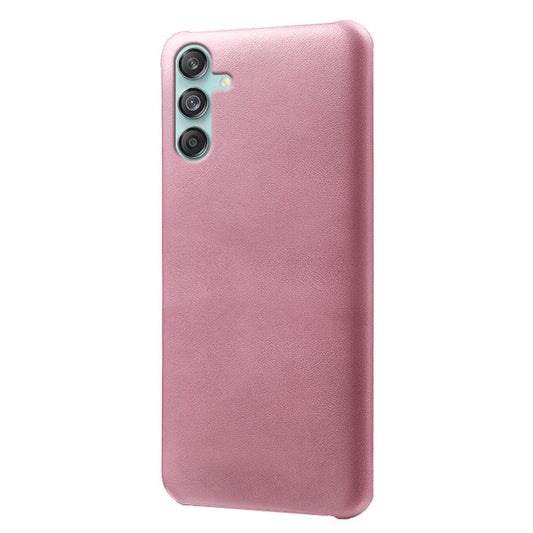 For Samsung Galaxy M55 5G / C55 5G / F55 5G Case PU Leather + Hard PC Phone Cover Calf Texture - Rose Gold