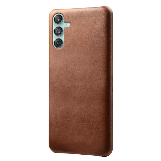 For Samsung Galaxy M55 5G / C55 5G / F55 5G Case PU Leather + Hard PC Phone Cover Calf Texture - Brown