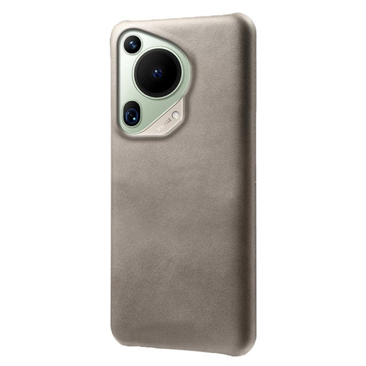 For Huawei Pura 70 Ultra Cases Calf Texture Leather + PC Slim Phone Cover - Grey
