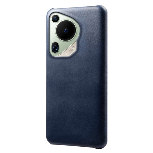 For Huawei Pura 70 Ultra Cases Calf Texture Leather + PC Slim Phone Cover - Blue