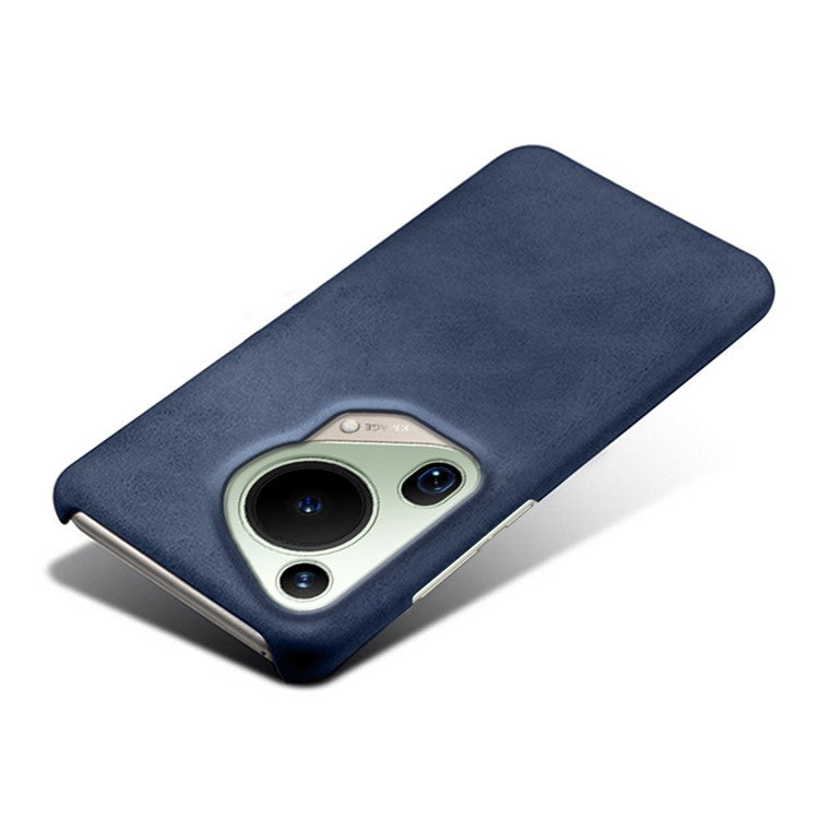 For Huawei Pura 70 Ultra Cases Calf Texture Leather + PC Slim Phone Cover - Blue