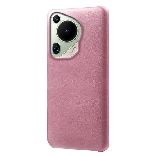 For Huawei Pura 70 Ultra Cases Calf Texture Leather + PC Slim Phone Cover - Rose Gold