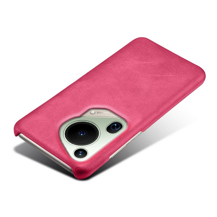 For Huawei Pura 70 Ultra Cases Calf Texture Leather + PC Slim Phone Cover - Rose