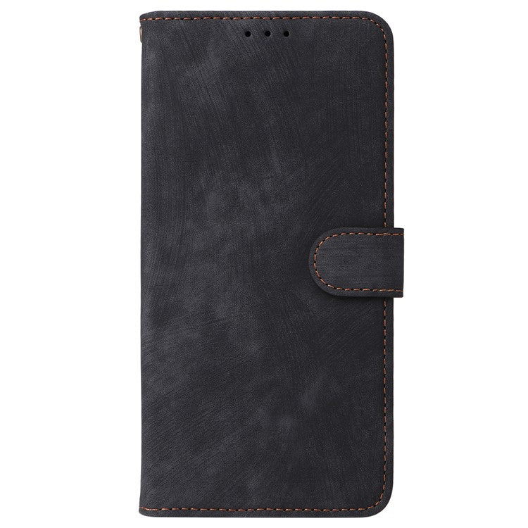 For vivo Y28 4G Case RFID Blocking Leather Phone Cover Horizontal Viewing Stand - Black