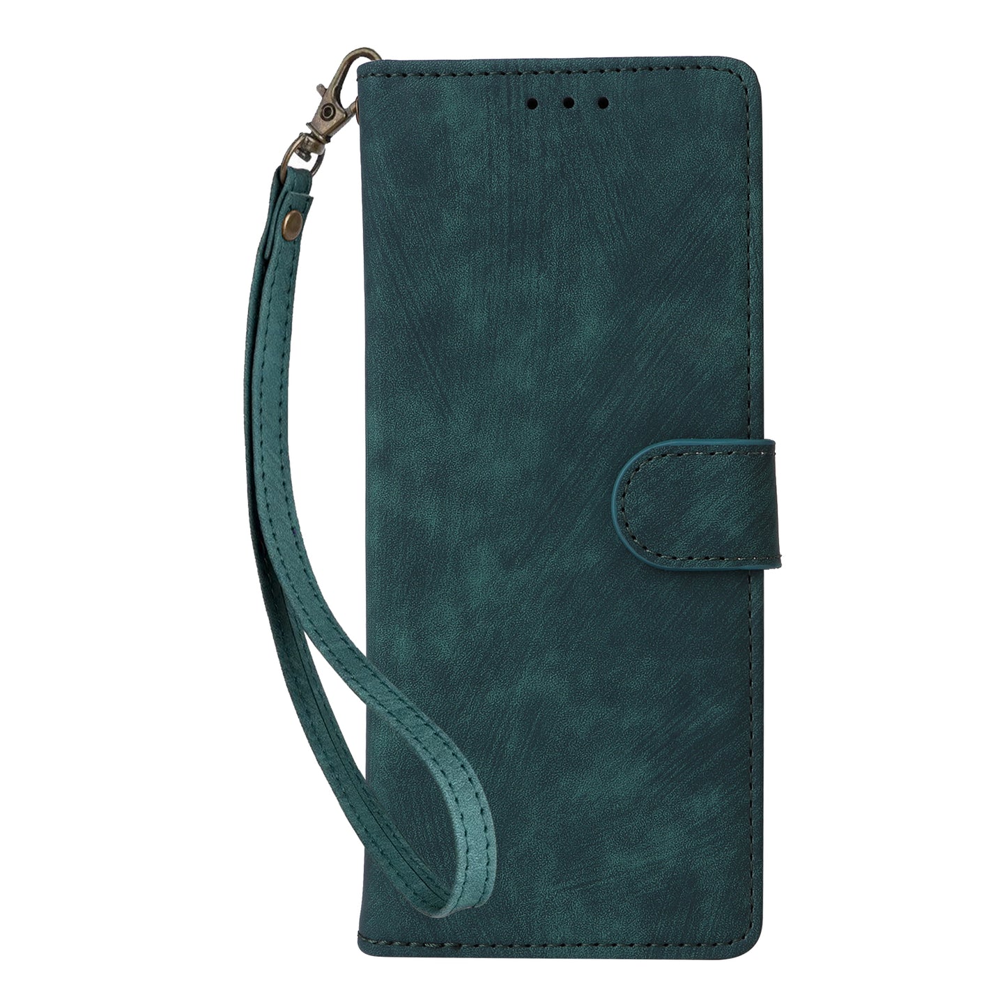 For Samsung Galaxy Z Fold6 5G Case RFID Blocking Leather Phone Cover Viewing Stand - Green