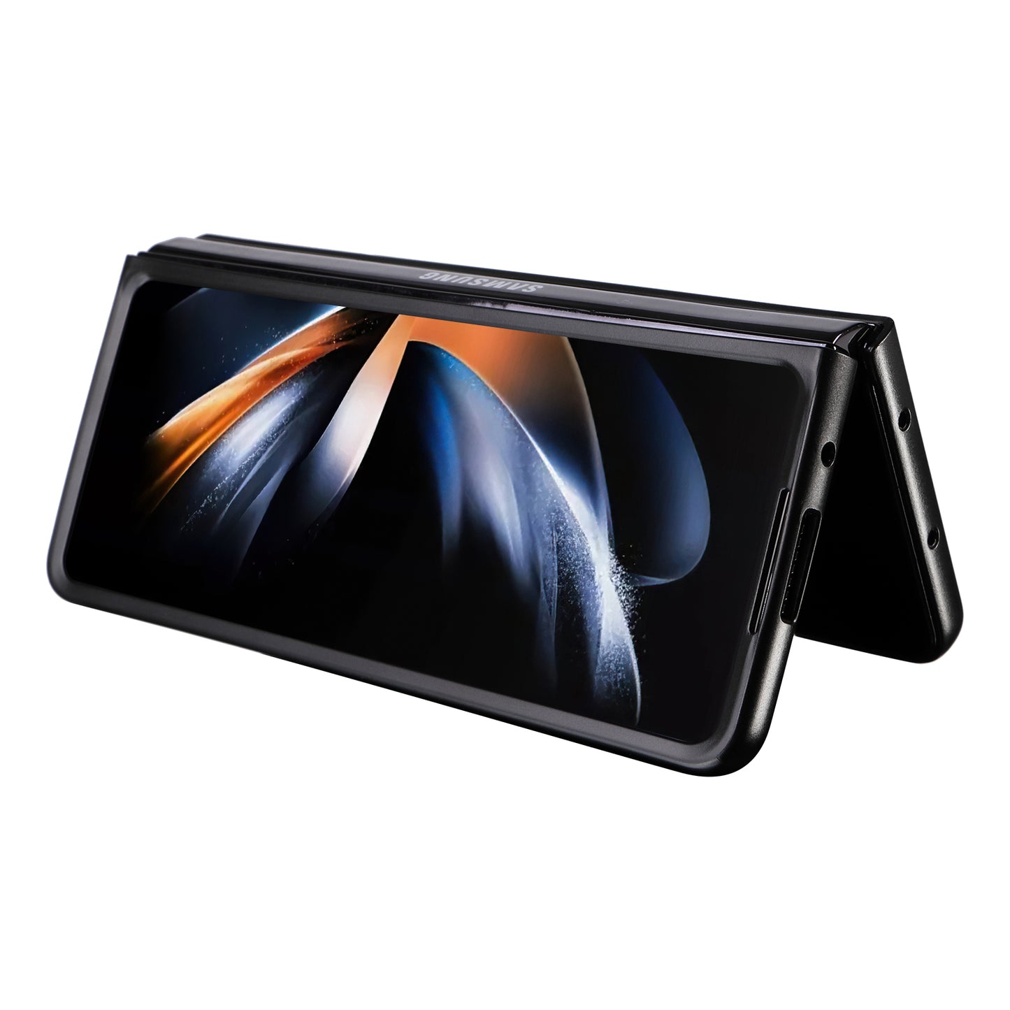 For Samsung Galaxy Z Fold6 5G Case PU Leather+PC Folding Phone Cover - Black
