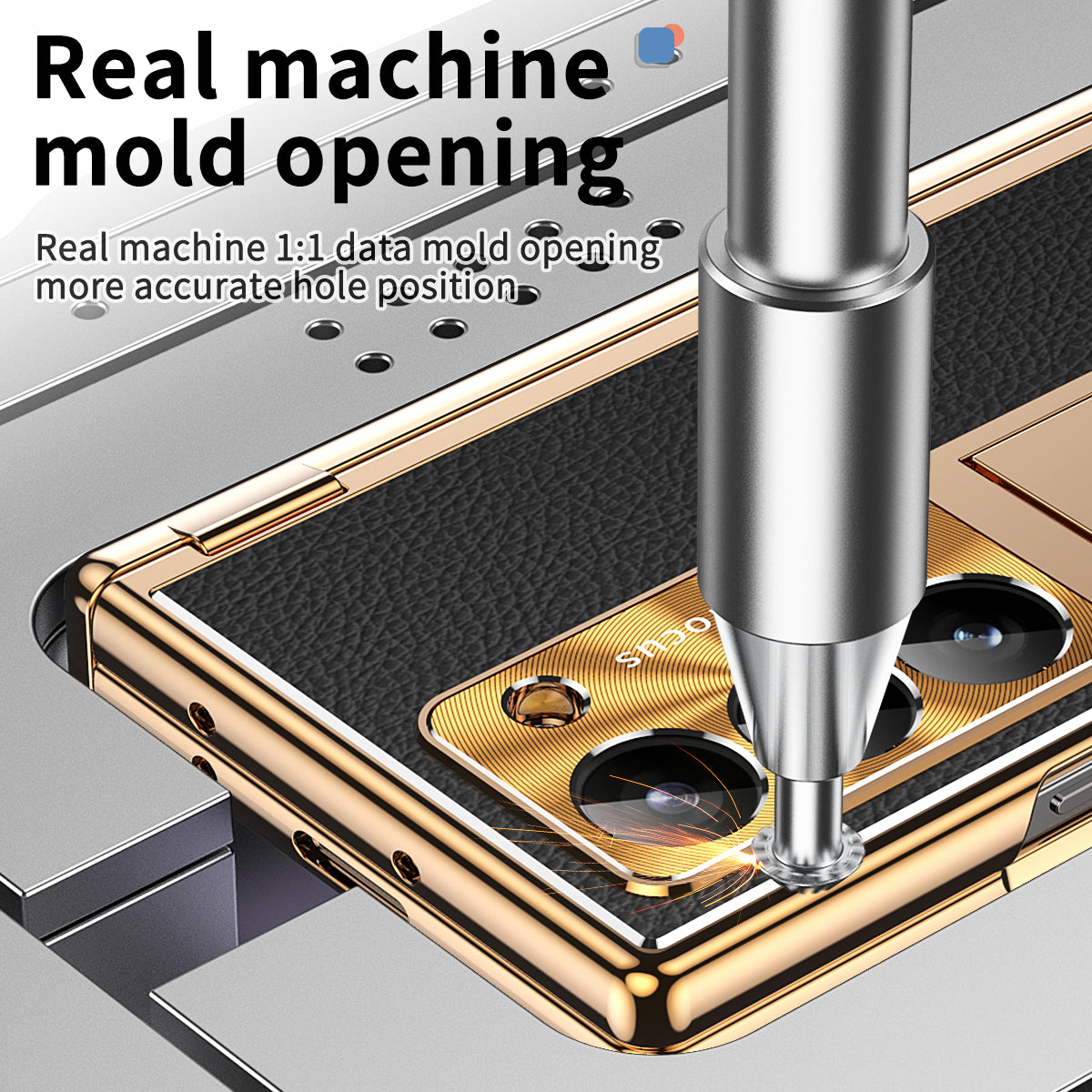 For Samsung Galaxy Z Fold6 5G Case Hinge Protection PU+PC Phone Cover with Stylus - Gold / Black
