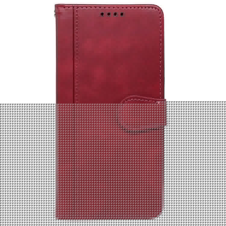 For Samsung Galaxy F55 5G / C55 5G / M55 5G Phone Case Round Magnetic Clasp PU Leather Flip Cover - Red