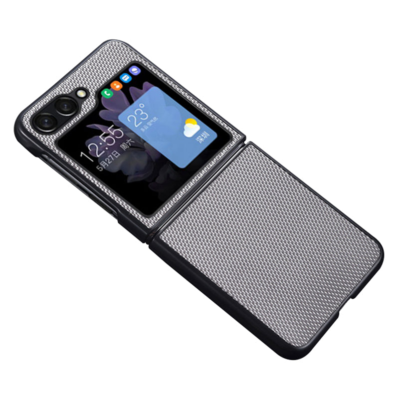 For Samsung Galaxy Z Flip6 5G Case Nylon Coated PC Shockproof Phone Case - Grey